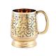 The Antiq: Brass Beer Mug, Handcrafted Brass Antique Large Beer Stein Mug, Best Brass Tankard Mug Gift For Beer Or Moscow Mule Lover - Capacity 16 OZ or 500ML (Pack of 1)