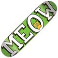 Meow Skateboards Logo Green 8.25inch Skateboard Deck