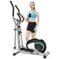 THERUN Magnetic Cross Trainer, Ultra Quiet Elliptical Trainer for Home Use, 8 Levels Adjustable Resistance Elliptical Machine For Full Body Workout w/LCD Monitor, Pulse Sensor, Bottle Holder