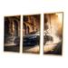 Latitude Run® Futuristic Black Audi Sports Car Racing I - 3 Piece Print on Canvas in White | 28 H x 36 W x 1 D in | Wayfair