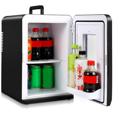 Mini Réfrigérateur Voiture Portable, 15 litres Mini Frigo de Chambre, 12V/220V frigo voiture,