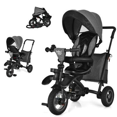 Costway 7-In-1 Baby Folding Tricycle Stroller with...