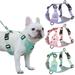 Gustave No Pull Dog Harness Adjustable Reflective Pet Vest Harness Cute Puppy Cat No-Choke Soft Mesh Padded Harnesses for Small Medium Large Dogs Lake Blue XL