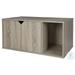 Progressive Furniture I601-41 Cat Litter Box Enclosure - Dark Taupe