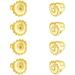 4-Pairs 18k Gold Plated Screw on Earring Backs Replacement for Studs Screw Earring Backs Hypoallergenic Screw Backs Replacements for Threaded Post (Gold)