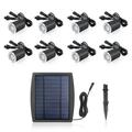 Aibecy 3.2V 0.2W 8PCS Solar Deck Lights IP65 Waterproof Solar Garden Light Sensing Garden Paths Underground Lamp LED Floor Light Warm White