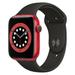 Pre-Owned - Apple Watch Series 6 GPS + Cellular 44 mm Red Aluminium Black Sport Band - Good