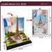 DENTT Eiffel Tower France Building 3d Diorama Kit With Led Light