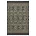 Sabina Polypropylene Machine Made Modern Contemporary Geometric with No Backing Indoor Outdoor Area Rug Black and Brown 5 x 8