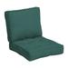 Arden Selections PolyFill Outdoor Deep Seating Cushion Set 24 x 24 Water Repellant Fade Resistant Tufted Deep Seat Bottom and Back Cushion for Chair Sofa and Couch Peacock Blue Green Texture