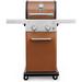Permasteel 2-Burner Compact Propane Gas Grill with Foldable Sides Copper