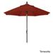 Havenside Home North Bend 9-foot Sunbrella Crank Open Auto-tilt Bronze Patio Umbrella by Terracotta