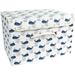 Storage Box Toy Box Foldable Storage Box With Lid Kids Toy Organizer Storage Basket Basket For Clothes Folding Box Cotton Fabric Storage Container (Whale)