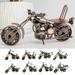 Shenmeida Metal Motorcycle Model Motorcycle Sculpture Artwork Collectibles Creative Office Desktop Ornament Home Decoration