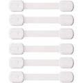 Cabinet Locks Child Safety (6 Pack) Anti-pinch Protect for Baby and Pet Safety Easiest 3M Adhesive Baby Proofing Latches Multi-Purpose for Furniture Kitchen Ovens Toilet Seats
