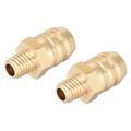 Brass Fitting Connector Metric M5x0.8 Male to Barb Hose ID 8mm 2 pcs