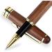 Heldig Luxury Walnut Ballpoint Pen Writing Set - Elegant Fancy Nice Gift Pen Set for Signature Executive Business Office Supplies - Gift Boxed with Extra Refills (Black)
