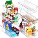 2 pcs food pantry storage box--freezer countertop and cabinet storage bag-BPA clear plastic storage cabinet