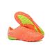 Ritualay Soccer Cleats for Boys Men Football Cleats Lace Up Soccer Shoes Football Shoes Sneakers Non Slip Training Shoes TF Cleats Orange 5.5