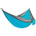 Camping Hammock Double & Single Portable Hammocks Camping Accessories for Outdoor Indoor Backpacking Travel Beach Backyard Patio Hikingï¼ŒGray fighting sky blue