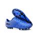 Ritualay Soccer Cleats for Boys Men Football Cleats Lace Up Soccer Shoes Football Shoes Sneakers Non Slip Training Shoes FG Cleats Blue 8.5