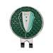 YIMIAO 1 Set 25mm Golf Ball Marker Removable Corrosion-resistant Do Not Fade Rustproof Wear-resistant Golf Tool Fashionable Patterns Golf Ball Markers with Hat Clip for Golf Sport