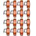 CCIYU Pack of 16 trailer Works with any 12V Vehicles AMBER 2 Diode LED Light 1x2.5 surface mount Clearance side marker