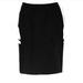 Gucci Skirts | Gucci Black Wool Knee Length Pencil Skirt With Slit Detail | Color: Black | Size: M