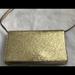 Coach Bags | Coach Gold Glitter Clutch Hayden New Crossbody Purse Sparkly Dressy Small | Color: Gold | Size: Approx. 8" W X 5" H X 2" D