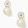 Kate Spade Jewelry | Kate Spade Pearly Delight Earrings | Color: Cream/Gold | Size: Os