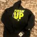 Nike Jackets & Coats | Kids Black Nike Hoodie “Fired Up” Neon Green | Color: Black/Green | Size: 6b