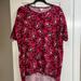 Lularoe Tops | Lularoe Disney Irma. Minnie Mouse. High-Low Hem. Euc | Color: Red/White | Size: Xs