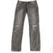 Free People Jeans | Free People Size 26 Grey Distressed Skinny Jeans | Color: Gray | Size: 26