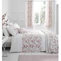 Catherine Lansfield Jasmine Floral Easy Care Single Duvet Set White