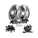 1997-1999 Ford F150 Front Brake Pad and Rotor and Wheel Hub Kit - Detroit Axle