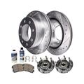 2001-2003 Chevrolet Silverado 3500 Front Brake Pad and Rotor and Wheel Hub Kit - Detroit Axle