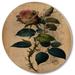 Ophelia & Co. Victorian Retro Pink Rose II - Floral Rose Wood Wall Art - Natural Pine Wood in Brown/Pink | 16 H x 16 W x 1 D in | Wayfair