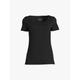 Esprit Women's Short Sleeve Round Neck T-Shirt - Size XL Black