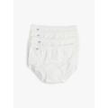 Sloggi Women's Basic+ Midi Brief 3+1P - Size 12 White