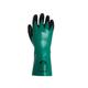 Traffi TG6500 Black, Green Cotton Safety Gloves, Size 8, Medium, NBR Coating