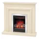 Be Modern Leyburn Ivory Effect Electric Fire Suite