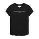 Tommy Hilfiger Girls Essential Short Sleeve T-Shirt - Black, Black, Size Age: 6 Years, Women