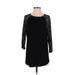 Lularoe Casual Dress - Shift Crew Neck 3/4 sleeves: Black Dresses - Women's Size Medium