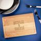 "Engraved \"Netflix & Cheese\" Chopping Board - TV Gift - Valentine's Day Gifts for Film Lover"