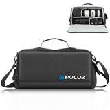 PULUZ PU5016B Sling Bag Shockproof Bag Large Capacity Shoulder Bag for DSLR/ SLR/ Mirrorless Foldable Case with Removable Dividers