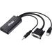 VGA to HDMI Adapter with Audio (PC VGA Output Source to TV/Monitor with HDMI Input Display) VGA Male to