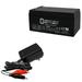 12V 3.4Ah Replaces Sonnenschein CR123.3 S1234P1 + 12V Charger