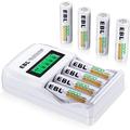 Rechargeable AA ies with LCD y Charger 8 Pack of 2800mAh High Capacity Ni-MH AA Rechargeable y