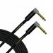 3 Ft Castline Gold 1/4 TS Right Angle to 1/4 TS Right Angle Unbalanced Patch Cable Mogami 2524