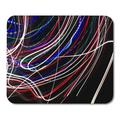 KDAGR Backdrop Abstract Light for Background Banner Concept Creative Curve Dark Mousepad Mouse Pad Mouse Mat 9x10 inch